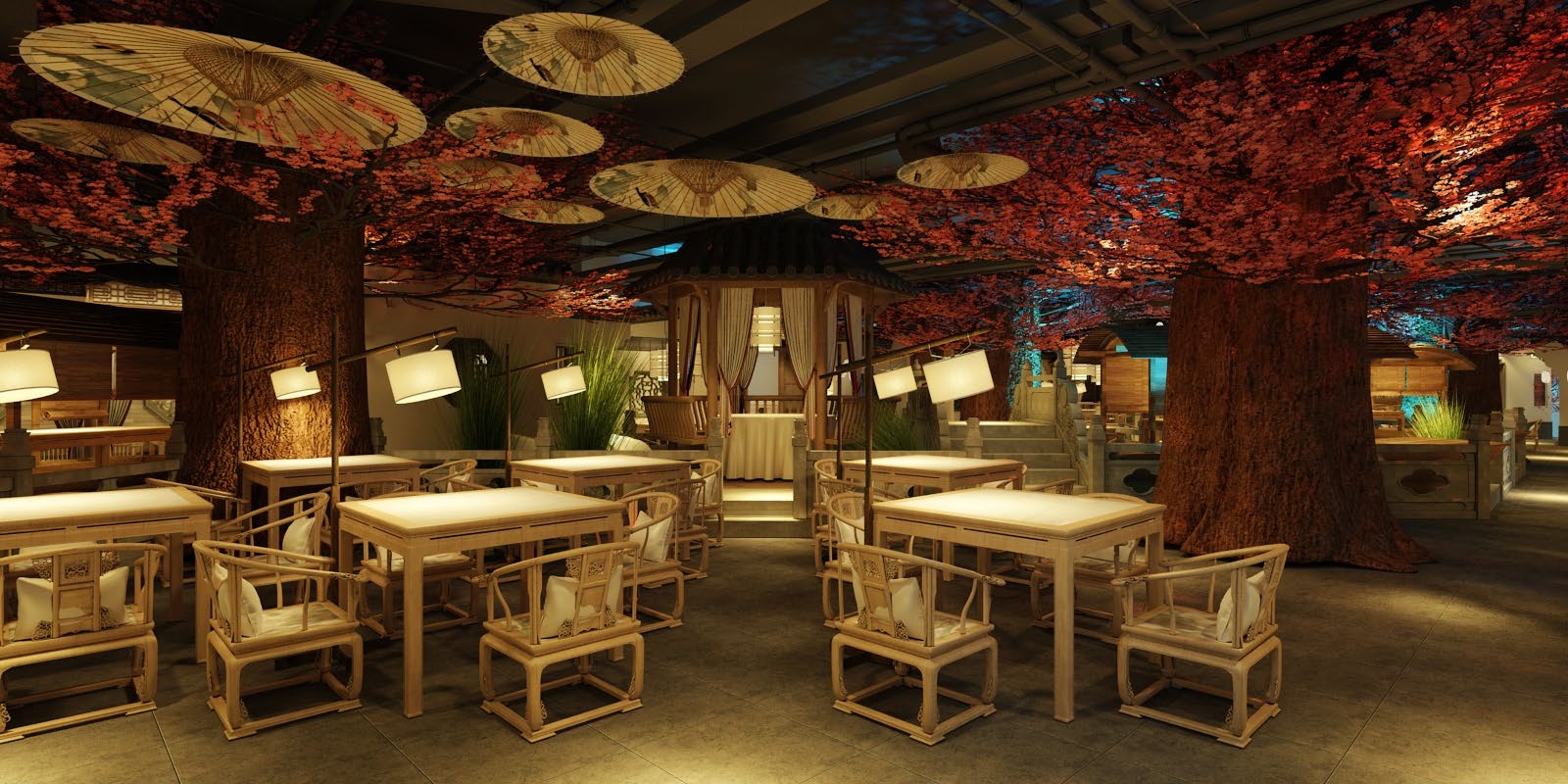 中式网红餐厅设计-暗恋桃花源_上海赫筑餐饮空间设计事务所