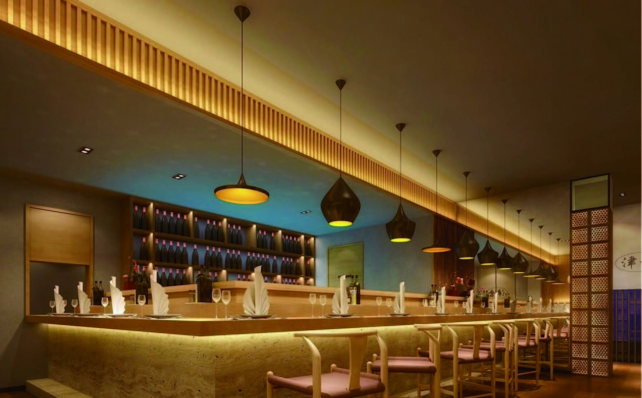 北京餐饮业空间设计中装饰材料组合与协调的要