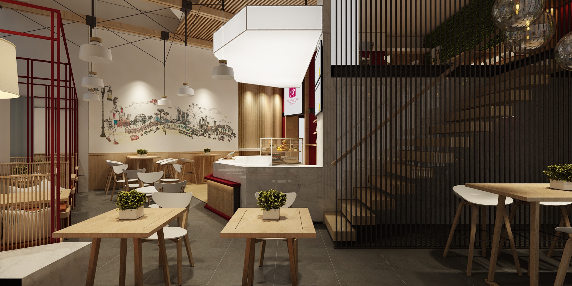 餐厅空间设计怎么让门头更吸引人