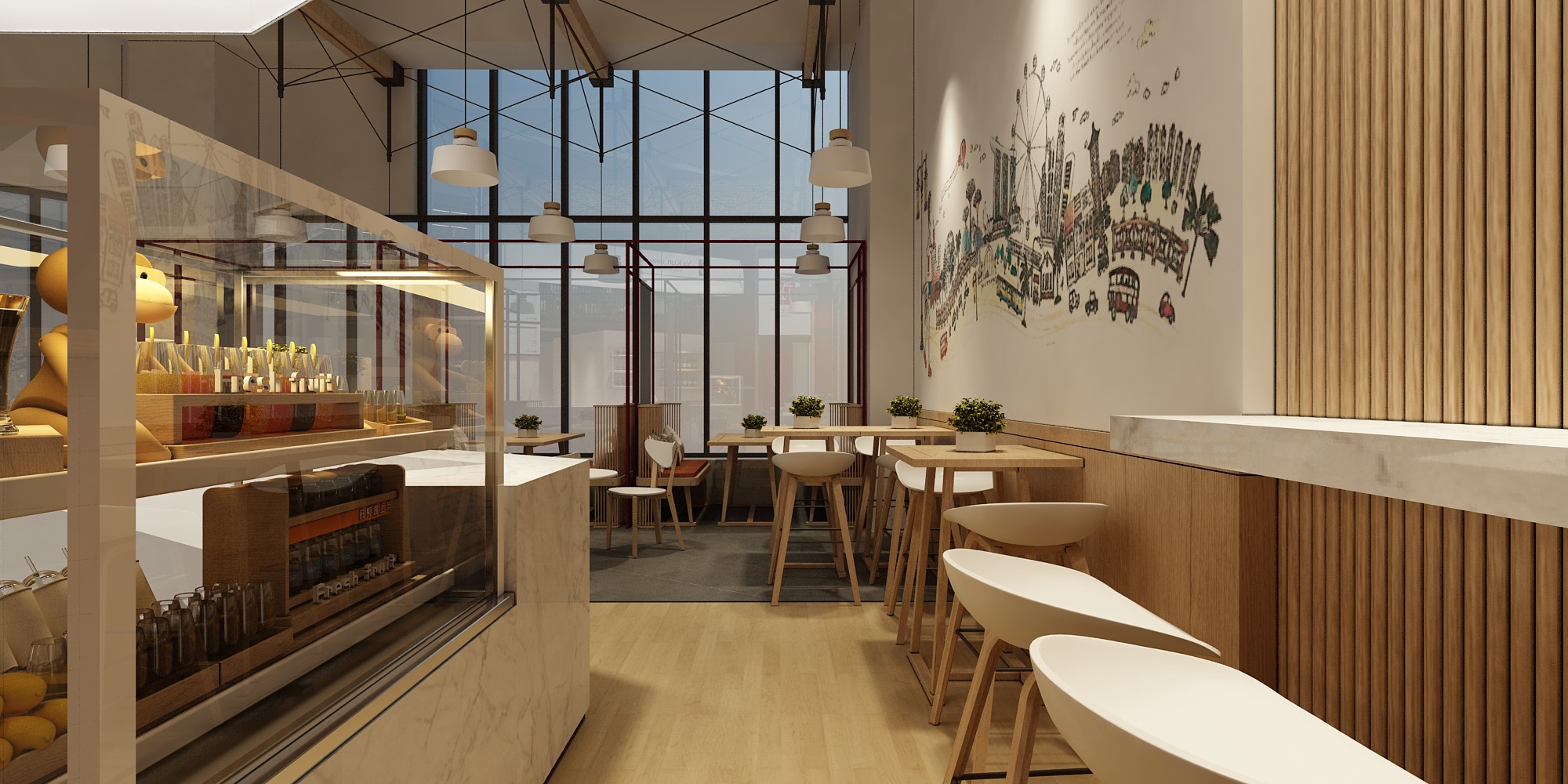 餐厅空间设计怎么让门头更吸引人